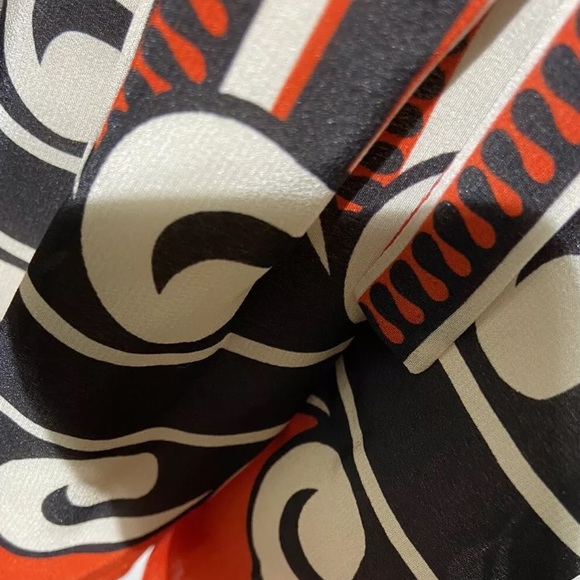 M ANNA SUI Silk Dress for Target 20th Anniversary XXO Striped Off Shoulder Red - Picture 9 of 9